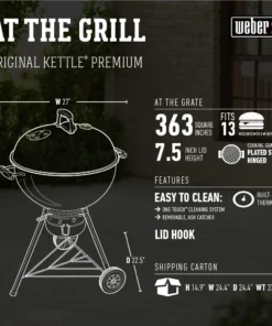 Weber Grills Original Kettle Premium 22-in W Copper Kettle Charcoal Grill 18 Weber Grills Original Kettle Premium 22-in W Copper Kettle Charcoal Grill -Mmaster Outlet Shop 04690389