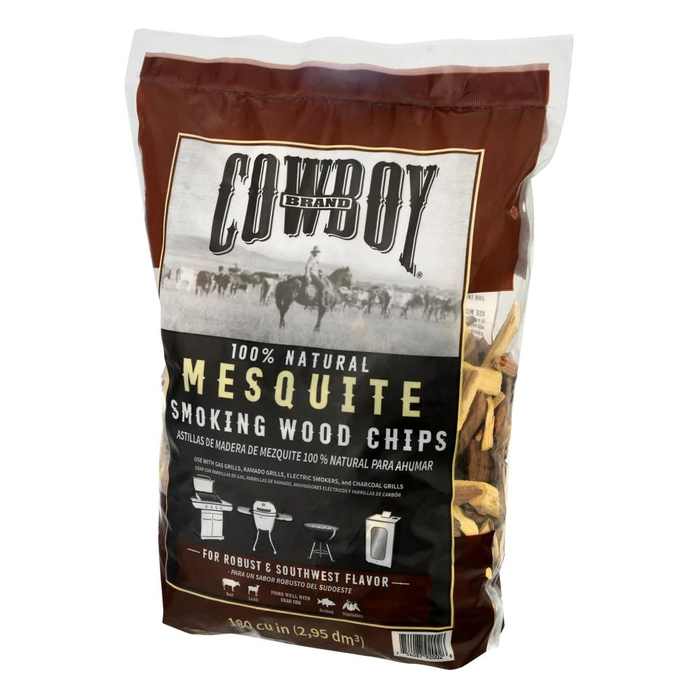 Cowboy Charcoal Grilling Fuels Mesquite 180 Cubic Inch(Es) Wood Chips 8 Cowboy Charcoal Grilling Fuels Mesquite 180 Cubic Inch(Es) Wood Chips - Image 8