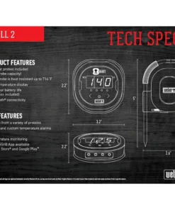 Weber Grill Replacement Parts iGrill Round Bluetooth Compatibility Grill Thermometer 20 Weber Grill Replacement Parts iGrill Round Bluetooth Compatibility Grill Thermometer -Mmaster Outlet Shop 08052842