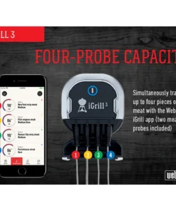 Weber Grilling Tools & Accessories iGrill Digital Leave Bluetooth Compatibility Meat Thermometer -Mmaster Outlet Shop 08054965