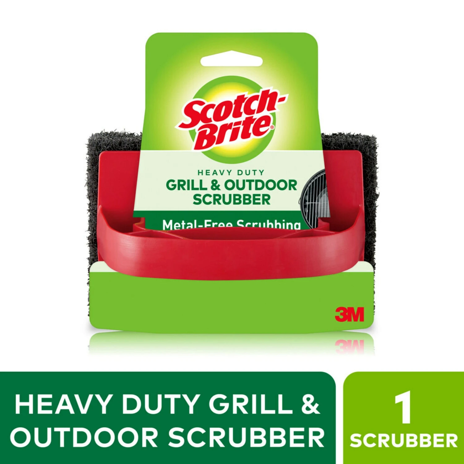 Scotch-Brite Grilling Tools & Accessories Heavy Duty Grill Scrubber Polyester Plastic 3.8-in Grill Brush 1 Scotch-Brite Grilling Tools & Accessories Heavy Duty Grill Scrubber Polyester Plastic 3.8-in Grill Brush
