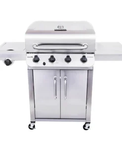Char-Broil Grills Performance Stainless 4-Burner Liquid Propane Gas Grill with 1 Side Burner