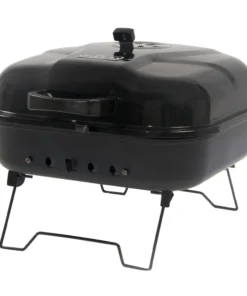 Mr. Bar-B-Q Grills Portable charcoal grill 206-sq in Black/Porcelain Coated Portable Charcoal Grill