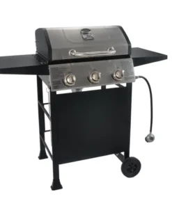 Blue Rhino Grills Black and Silver/Porcelain and Stainless Steel 3-Burner Liquid Propane Gas Grill -Mmaster Outlet Shop 10252084