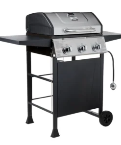 Blue Rhino Grills Black and Silver/Porcelain and Stainless Steel 3-Burner Liquid Propane Gas Grill -Mmaster Outlet Shop 10265195