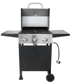 Blue Rhino Grills Black and Silver/Porcelain and Stainless Steel 3-Burner Liquid Propane Gas Grill -Mmaster Outlet Shop 10265197