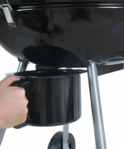 Mr. Bar-B-Q Grills Stand Up Charcoal Grill 22.17-in W Black/Porcelain Kettle Charcoal Grill -Mmaster Outlet Shop 10375443 scaled