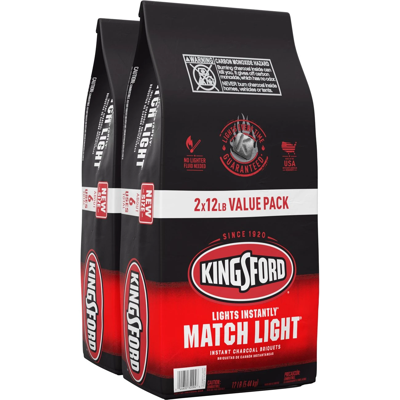 Kingsford Grilling Fuels Match Light 2-Pack 12-lb Charcoal Briquettes 1 Kingsford Grilling Fuels Match Light 2-Pack 12-lb Charcoal Briquettes