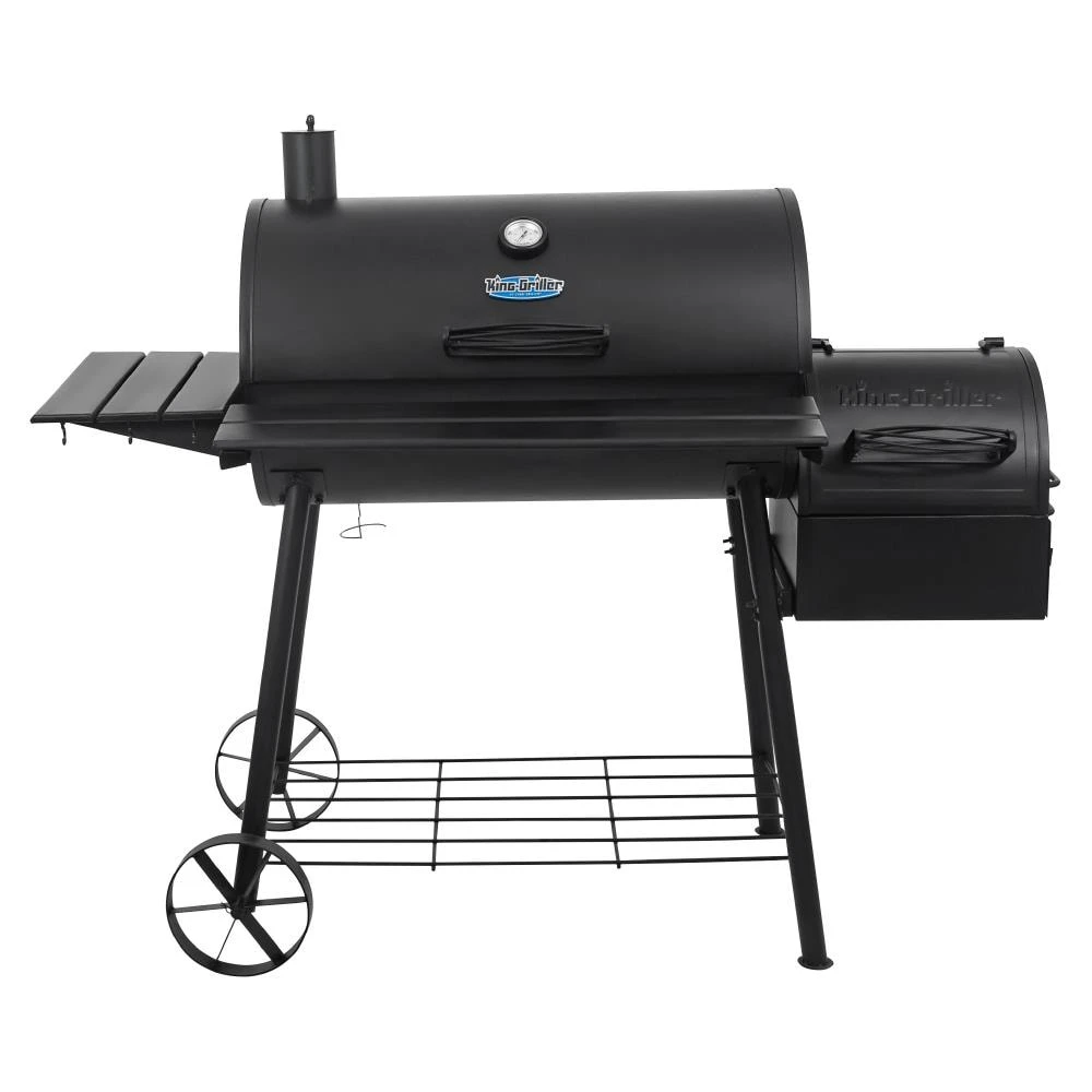 King-Griller Grills Smokin' Ace 30-in W Black Barrel Charcoal Grill 1 King-Griller Grills Smokin' Ace 30-in W Black Barrel Charcoal Grill