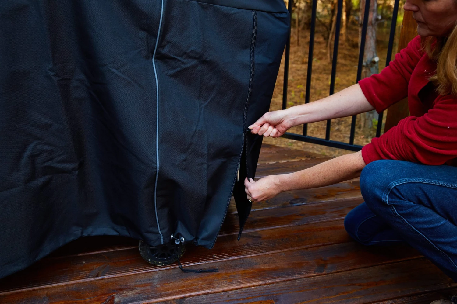 Pit Boss Grilling Tools & Accessories Pro 75-in W x 52-in H Black Horizontal Smoker Cover 3 Pit Boss Grilling Tools & Accessories Pro 75-in W x 52-in H Black Horizontal Smoker Cover - Image 3