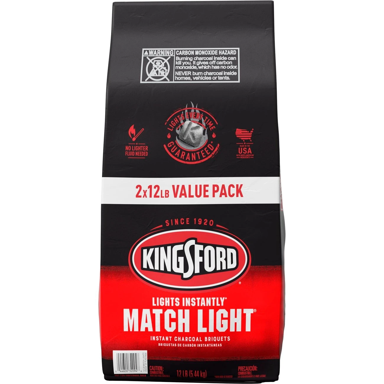 Kingsford Grilling Fuels Match Light 2-Pack 12-lb Charcoal Briquettes 2 Kingsford Grilling Fuels Match Light 2-Pack 12-lb Charcoal Briquettes - Image 2