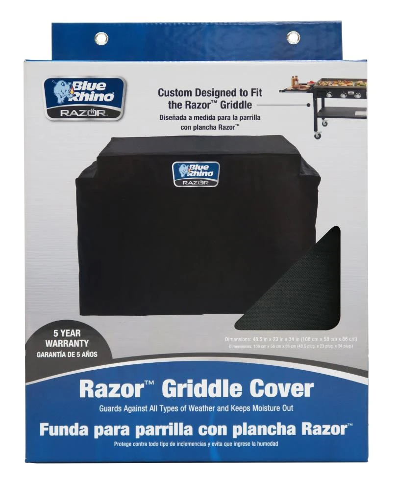 Blue Rhino Grilling Tools & Accessories 48.5-in W x 34-in H Black Gas Grill Cover 3 Blue Rhino Grilling Tools & Accessories 48.5-in W x 34-in H Black Gas Grill Cover - Image 3