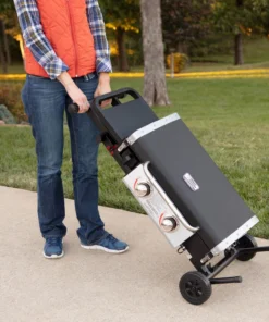 Blue Rhino Grills Razor Griddle Black and Silver/Powder Coated 2-Burner Liquid Propane Gas Grill -Mmaster Outlet Shop 11908470 scaled