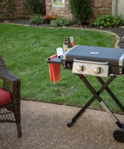 Blue Rhino Grills Razor Griddle Black and Silver/Powder Coated 2-Burner Liquid Propane Gas Grill -Mmaster Outlet Shop 11908472 scaled