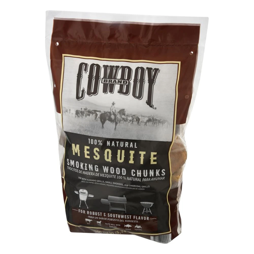 Cowboy Charcoal Grilling Fuels Cowboy Mesquite Wood Chunks, 600 cu in 2 Cowboy Charcoal Grilling Fuels Cowboy Mesquite Wood Chunks, 600 cu in - Image 2