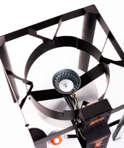 LoCo COOKERS Turkey Fryers, Cookers, & Pots Loco-HPFryer Stand 13.582-in 1-Burner Propane 20-lb Cylinder Manual Ignition Black Outdoor Burner -Mmaster Outlet Shop 12337220