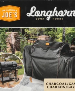 Oklahoma Joe's Grilling Tools & Accessories Longhorn 73.75-in W x 50.25-in H Black Horizontal Smoker Cover -Mmaster Outlet Shop 12442571