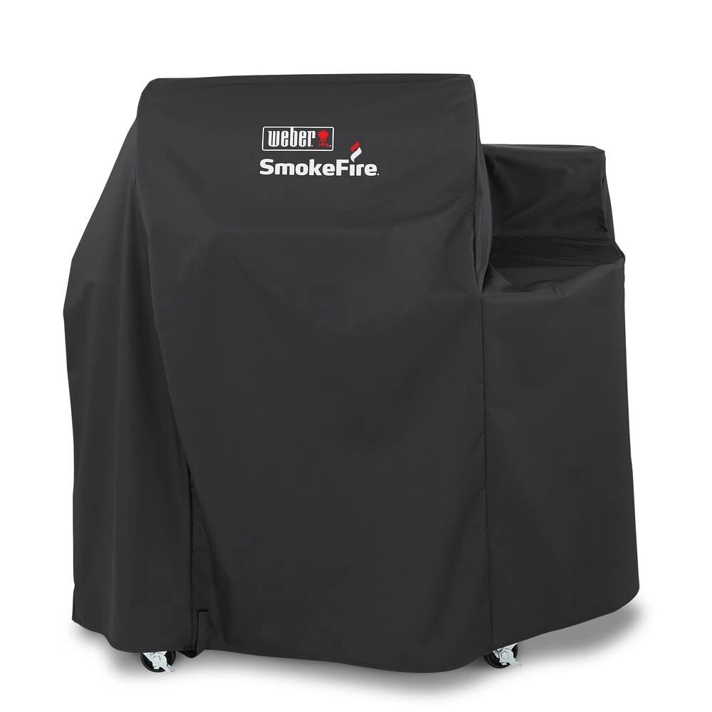 Weber Grilling Tools & Accessories SmokeFire EX4 24inches 29-in W x 44.5-in H Black Charcoal Grill Cover 1 Weber Grilling Tools & Accessories SmokeFire EX4 24inches 29-in W x 44.5-in H Black Charcoal Grill Cover