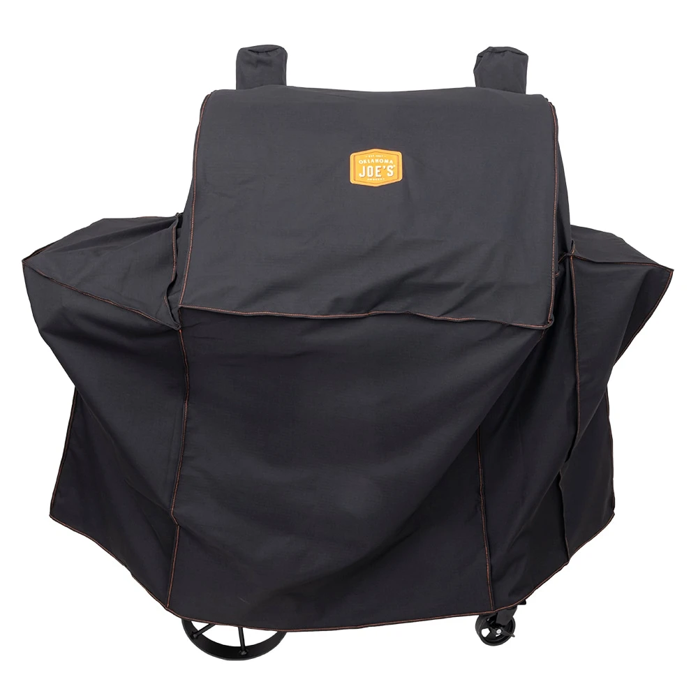 Oklahoma Joe's Grilling Tools & Accessories Rider DLX 55-in W x 49-in H Black Horizontal Smoker Cover 1 Oklahoma Joe's Grilling Tools & Accessories Rider DLX 55-in W x 49-in H Black Horizontal Smoker Cover