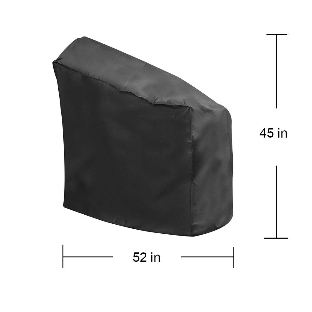 Universal Grilling Tools & Accessories 52-in W x 45-in H Black Charcoal Grill Cover 2 Universal Grilling Tools & Accessories 52-in W x 45-in H Black Charcoal Grill Cover - Image 2