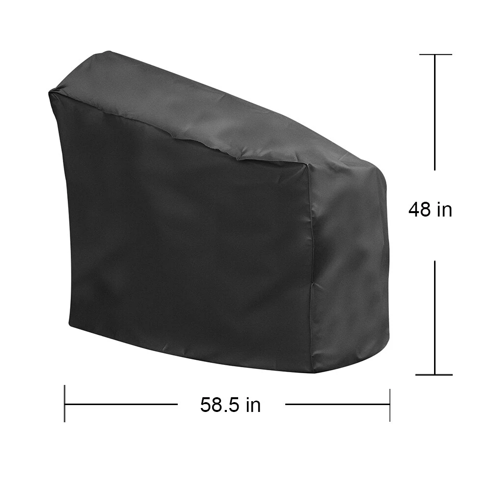 Universal Grilling Tools & Accessories 58.5-in W x 48-in H Black Charcoal Grill Cover 2 Universal Grilling Tools & Accessories 58.5-in W x 48-in H Black Charcoal Grill Cover - Image 2