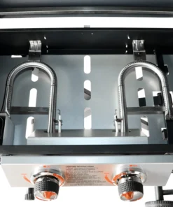 Blue Rhino Grills Razor Griddle Black and Silver/Powder Coated 2-Burner Liquid Propane Gas Grill -Mmaster Outlet Shop 15582329 scaled