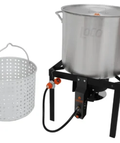 LoCo COOKERS Turkey Fryers, Cookers, & Pots Loco 80qt Boiling Kit with Twist and Steam/Sure Spark