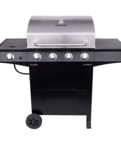 Char-Broil Grills Performance Black 4-Burner Liquid Propane Gas Grill with 1 Side Burner