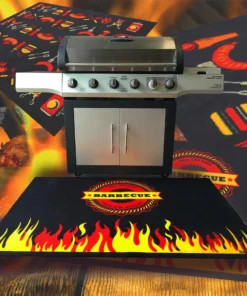 Mmaster Outlet Shop 25 Doortex Grill Mats Doortex BBQ Mat Vinyl Rectangular Multi-colored Grill Mat