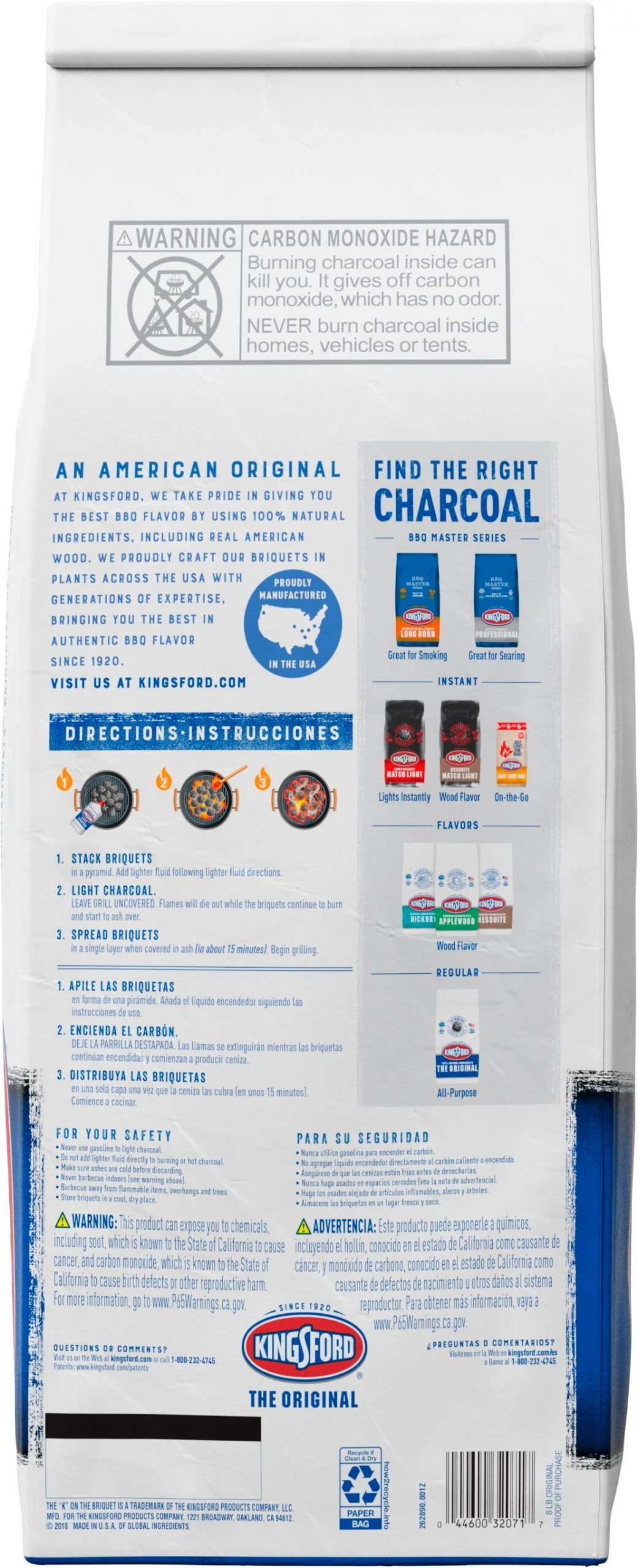 Kingsford Grilling Fuels 8-lb Charcoal Briquettes 2 Kingsford Grilling Fuels 8-lb Charcoal Briquettes - Image 2