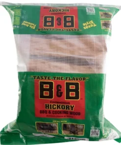 B&B Charcoal Grilling Tools & Accessories 0.65 cu.ft. Band B Kiln Dried Hickory Grill Wood Cooking Logs