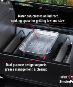 Weber Grilling Tools & Accessories SmokeFire 1.28-in x 7.62-in W Disposable Aluminum Grill Drip Pan -Mmaster Outlet Shop 17075344