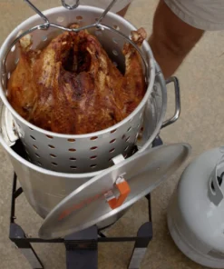 LoCo COOKERS Turkey Fryers, Cookers, & Pots 30-Quart 20-lb. Cylinder Electronic Ignition Gas Turkey Fryer Turkey Fryer -Mmaster Outlet Shop 17775040 scaled