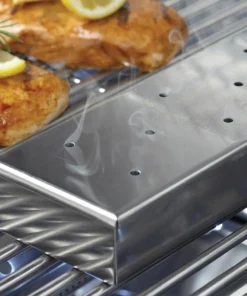 Blue Rhino Grilling Tools & Accessories 1.73-in L x 9.65-in W x 4.06-in H Smoker Box with Hinged Lid -Mmaster Outlet Shop 41398802