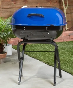 Americana Grills 21.25-in W Ocean Blue Kettle Charcoal Grill -Mmaster Outlet Shop 42291871
