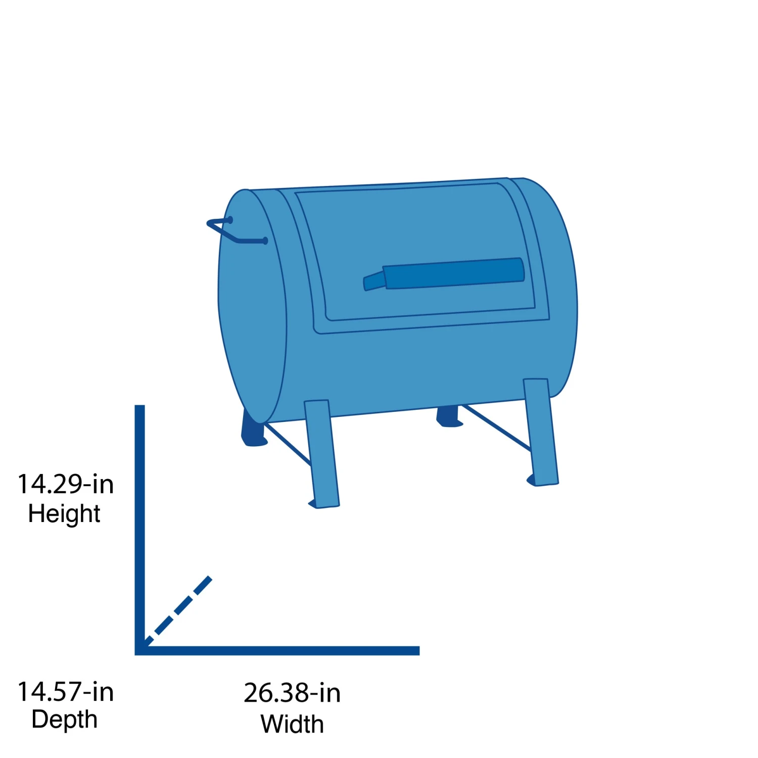 Mr. Bar-B-Q Grills Portable LP gas grill Black/Powder Coated 10000-BTU 178-sq in Portable Gas Grill 2 Mr. Bar-B-Q Grills Portable LP gas grill Black/Powder Coated 10000-BTU 178-sq in Portable Gas Grill - Image 2