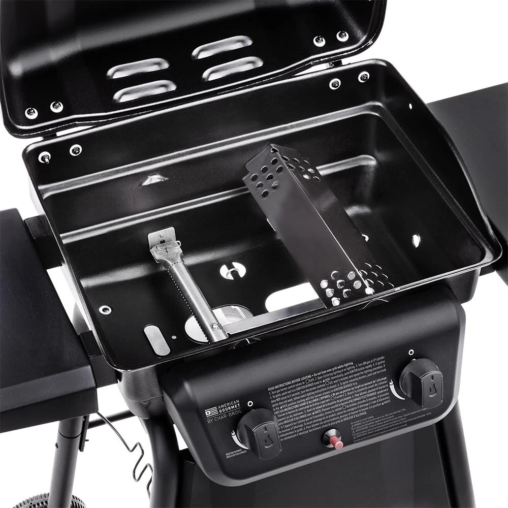 American Gourmet Grills Black 2-Burner Liquid Propane Gas Grill 3 American Gourmet Grills Black 2-Burner Liquid Propane Gas Grill - Image 3