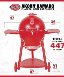 Char-Griller Grills AKORN; 20-in W Black Kamado Charcoal Grill 31 Char-Griller Grills AKORN; 20-in W Black Kamado Charcoal Grill -Mmaster Outlet Shop 42691833