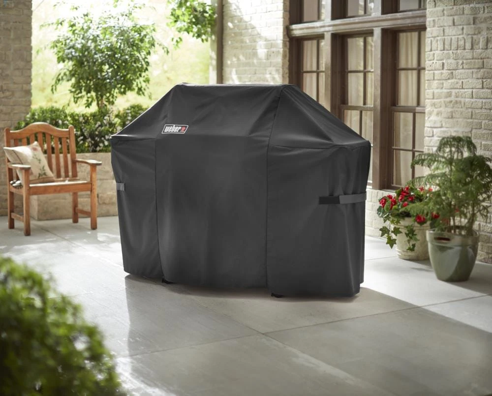 Weber Grilling Tools & Accessories 26.8-in W x 47-in H Black Gas Grill Cover 4 Weber Grilling Tools & Accessories 26.8-in W x 47-in H Black Gas Grill Cover - Image 4