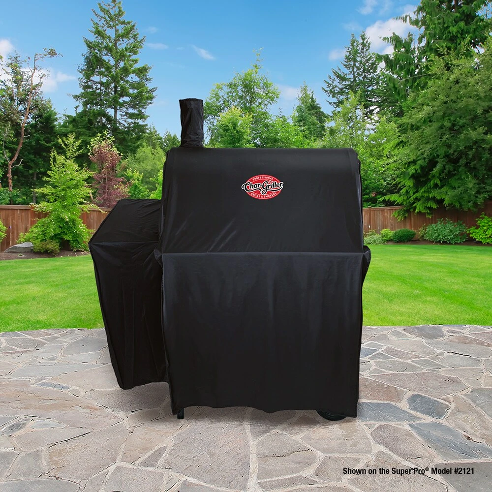 Char-Griller Grilling Tools & Accessories 65-in W x 49-in H Black Charcoal Grill Cover 4 Char-Griller Grilling Tools & Accessories 65-in W x 49-in H Black Charcoal Grill Cover - Image 4