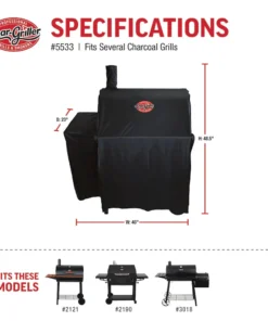 Char-Griller Grilling Tools & Accessories 65-in W x 49-in H Black Charcoal Grill Cover 14 Char-Griller Grilling Tools & Accessories 65-in W x 49-in H Black Charcoal Grill Cover -Mmaster Outlet Shop 42727560
