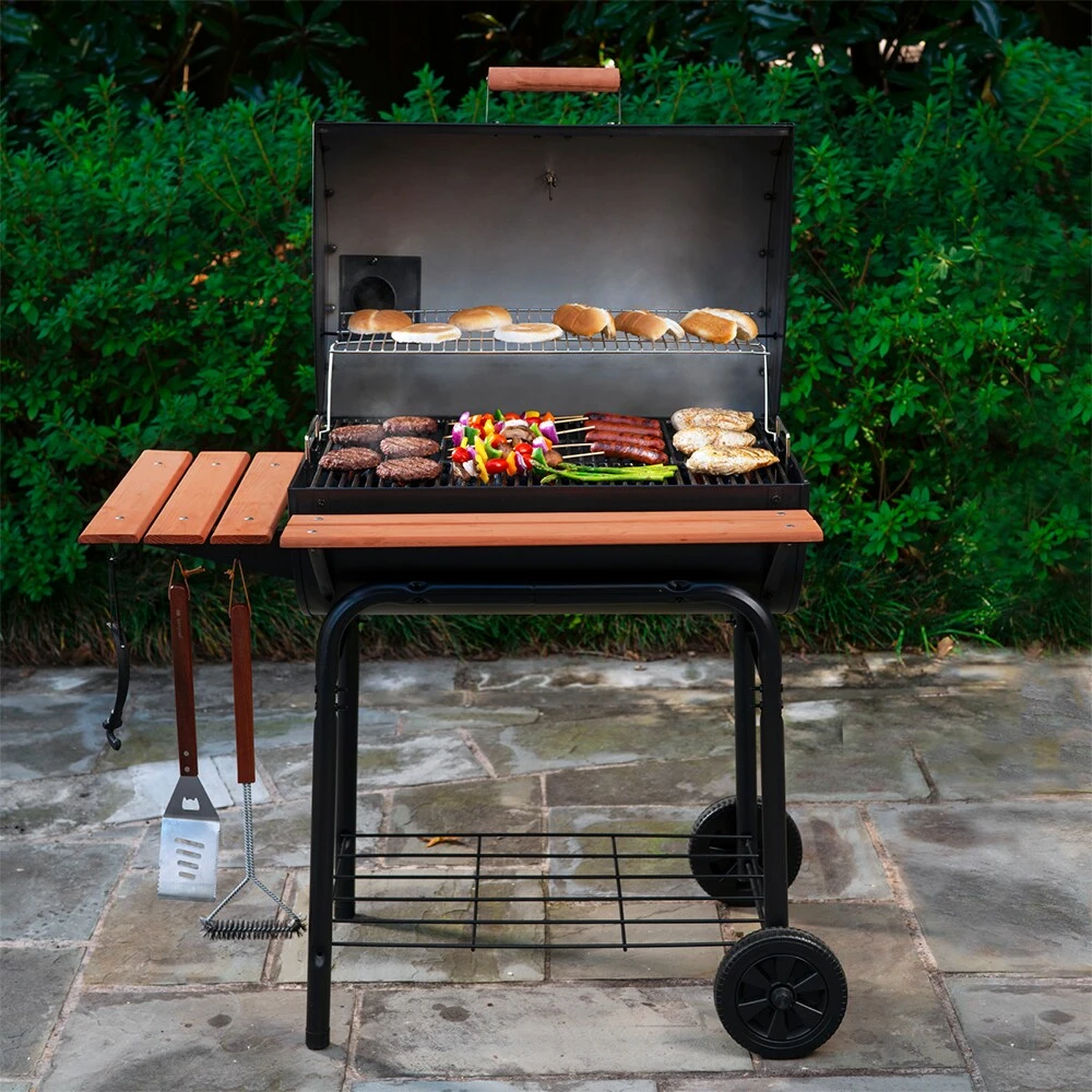 Char-Griller Grills Super Pro 30-in W Black Barrel Charcoal Grill 12 Char-Griller Grills Super Pro 30-in W Black Barrel Charcoal Grill - Image 12