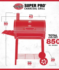 Char-Griller Grills Super Pro 30-in W Black Barrel Charcoal Grill 30 Char-Griller Grills Super Pro 30-in W Black Barrel Charcoal Grill -Mmaster Outlet Shop 42918341
