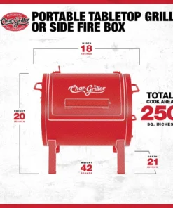 Char-Griller Grills 2-in-1 250-sq in Black Portable Charcoal Grill -Mmaster Outlet Shop 43243451