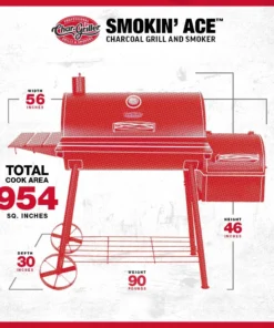 King-Griller Grills Smokin' Ace 30-in W Black Barrel Charcoal Grill 23 King-Griller Grills Smokin' Ace 30-in W Black Barrel Charcoal Grill -Mmaster Outlet Shop 43244846