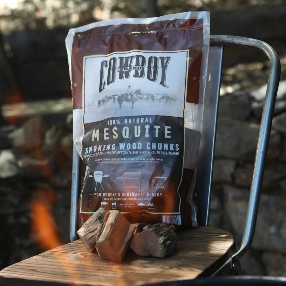 Cowboy Charcoal Grilling Fuels Cowboy Mesquite Wood Chunks, 600 cu in 7 Cowboy Charcoal Grilling Fuels Cowboy Mesquite Wood Chunks, 600 cu in - Image 7