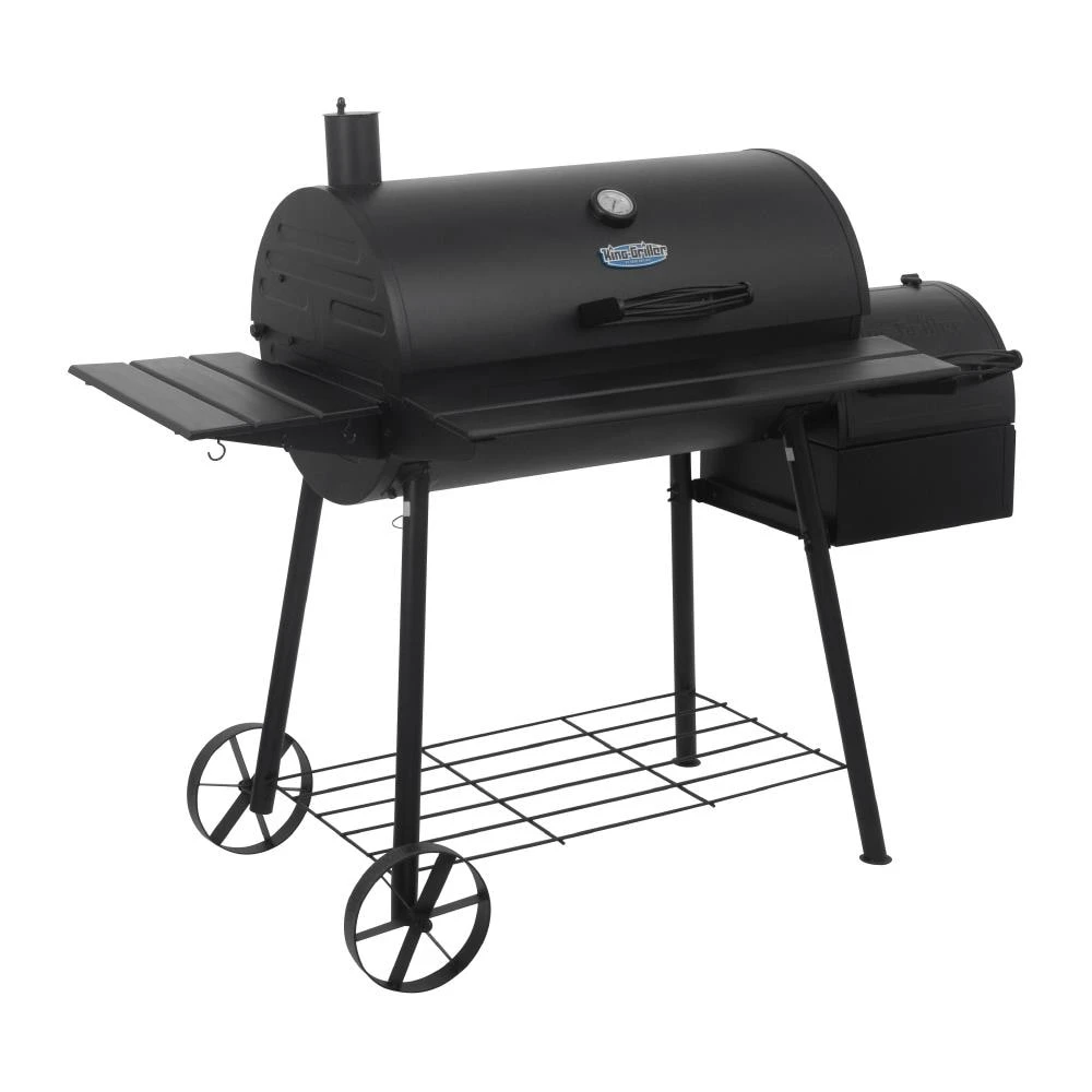 King-Griller Grills Smokin' Ace 30-in W Black Barrel Charcoal Grill 3 King-Griller Grills Smokin' Ace 30-in W Black Barrel Charcoal Grill - Image 3