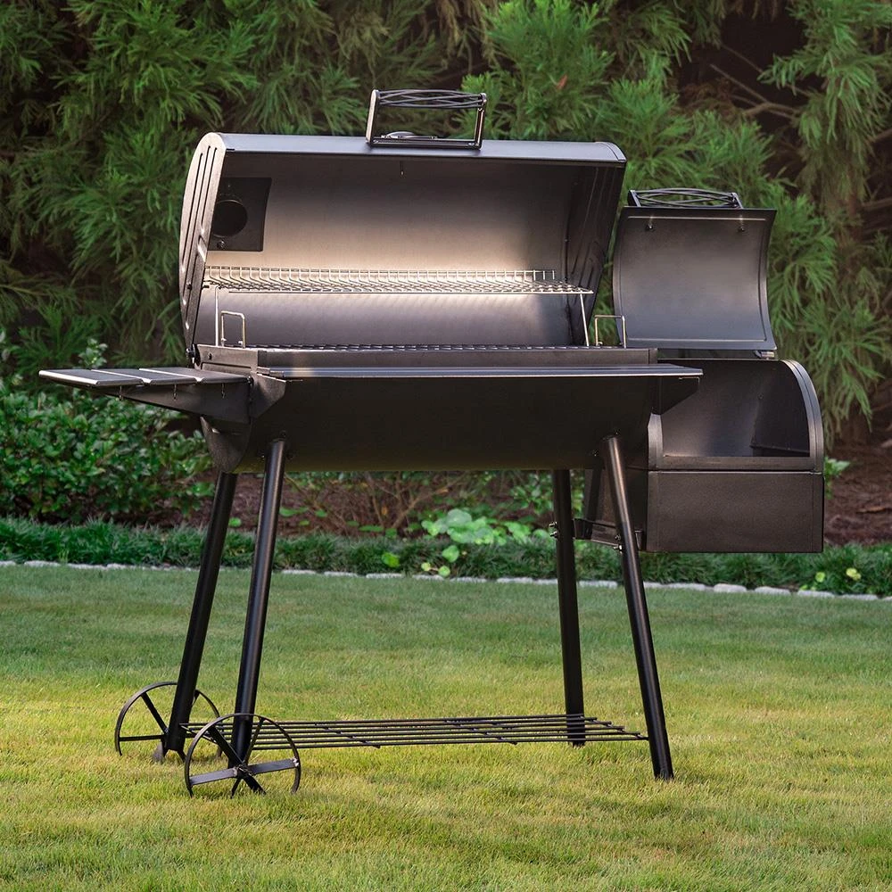 King-Griller Grills Smokin' Ace 30-in W Black Barrel Charcoal Grill 4 King-Griller Grills Smokin' Ace 30-in W Black Barrel Charcoal Grill - Image 4