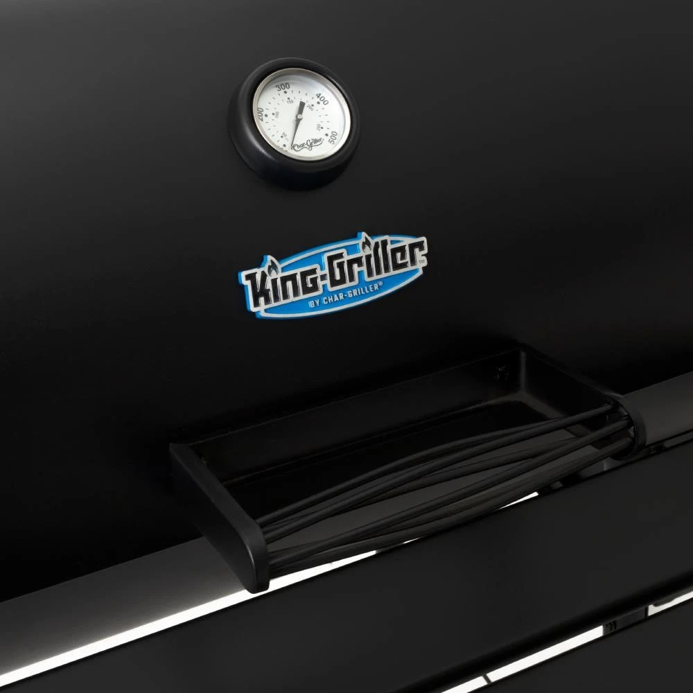 King-Griller Grills Smokin' Ace 30-in W Black Barrel Charcoal Grill 9 King-Griller Grills Smokin' Ace 30-in W Black Barrel Charcoal Grill - Image 9