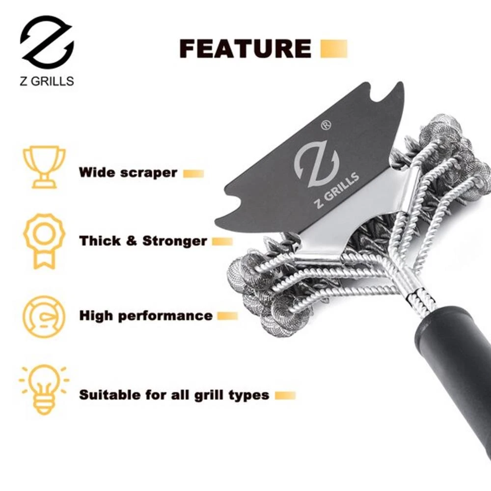 Z GRILLS Grilling Tools & Accessories Plastic 16.3-in Grill Brush 8 Z GRILLS Grilling Tools & Accessories Plastic 16.3-in Grill Brush - Image 8